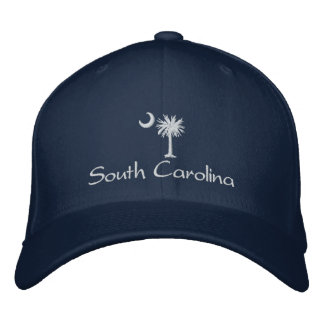 Gorra bordada White South Carolina Palmetto Moon