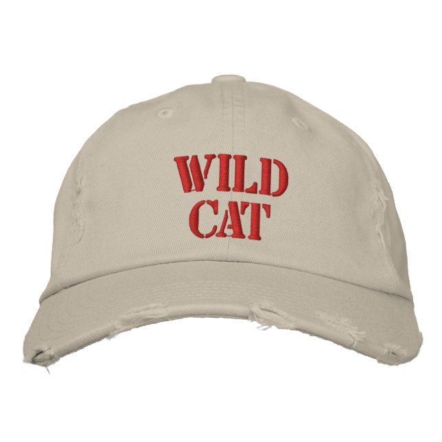 GORRA BORDADA WILD CAT (Anverso)