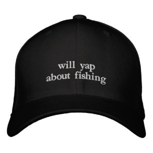 Gorra Bordada Will Yap Sobre el Amante de la Pesca Papá Divertid