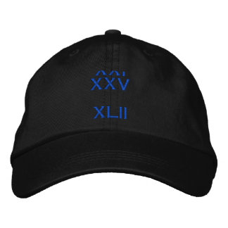 GORRA BORDADA XXI XXV XLII