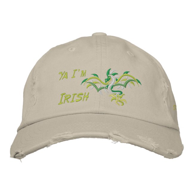 Gorra Bordada Ya soy irlandés (Anverso)