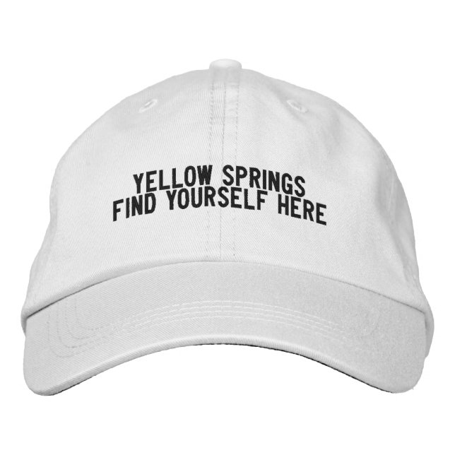 Gorra Bordada YELLOW SPRINGS Ohio Sombrero (Anverso)