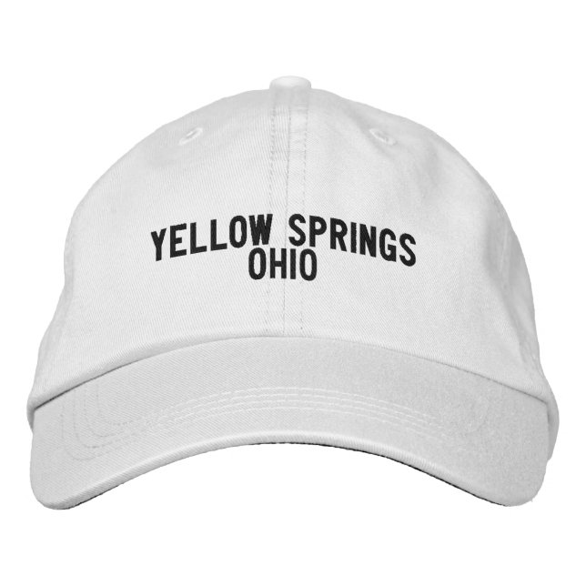 Gorra Bordada YELLOW SPRINGS Ohio Sombrero (Anverso)