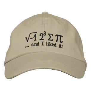 Gorra Bordada Yo comí un cierto pi y tuve gusto de él decoraci