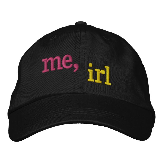 Gorra Bordada Yo, Irl Embroidered Cap (Anverso)