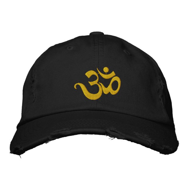 Gorra Bordada Yoga OM Blindado Tapón Oscuro (Anverso)