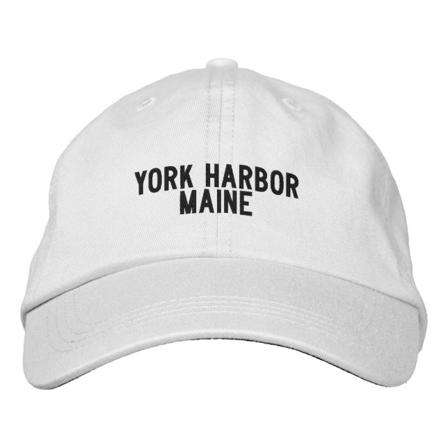 Gorra Bordada York Harbor Maine Hat (Anverso)
