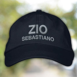 Gorra Bordada Zio Embroidered Cap Custom Gift for Italian Uncle