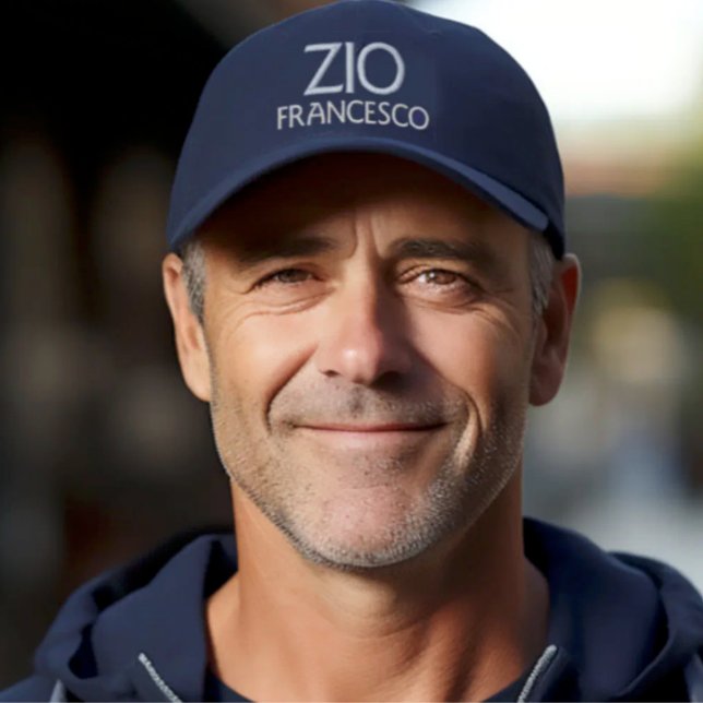 Gorra Bordada Zio Regalo Personalizado para Tío It (Zio personalized Embroidered Baseball Cap Italian Uncle Gift)