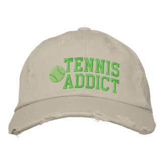 Gorra bordado adicto del tenis