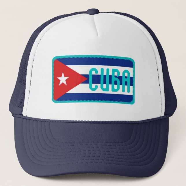 Gorra bordado bandera del efecto de Cuba (Anverso)