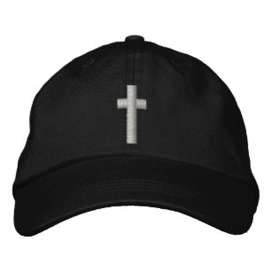 Gorra bordado cruz cristiana