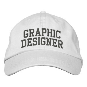 Gorra bordado de diseñador gráfico