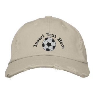 Gorra bordado de fútbol