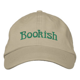 Gorra bordado de lectura de libros