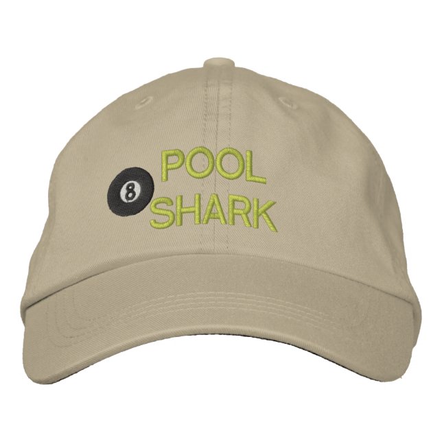 Gorra bordado de tiburón de piscina (Anverso)