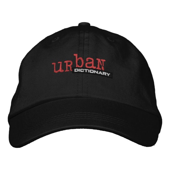 Gorra bordado del diccionario urbano (Anverso)