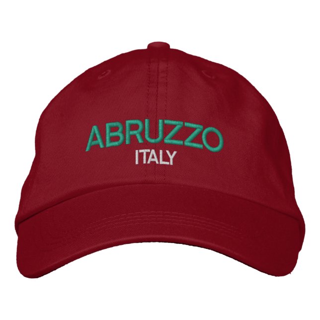 Gorra bordado Italia de Abruzos (Anverso)