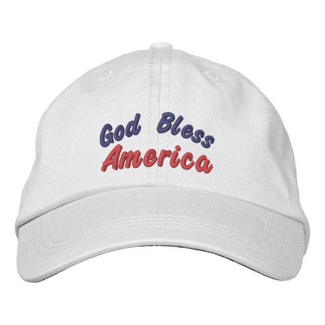 Gorra bordado personalizado - Dios bendiga a Estad (Anverso)