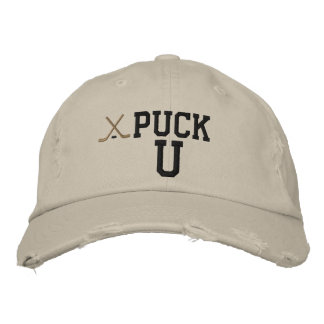 Gorra bordado U del duende malicioso de hockey