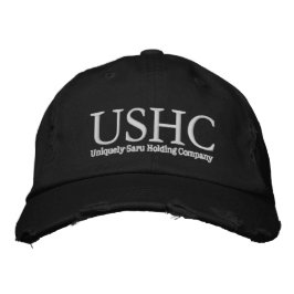GORRA bordado USHC, ropa alternativa BLK
