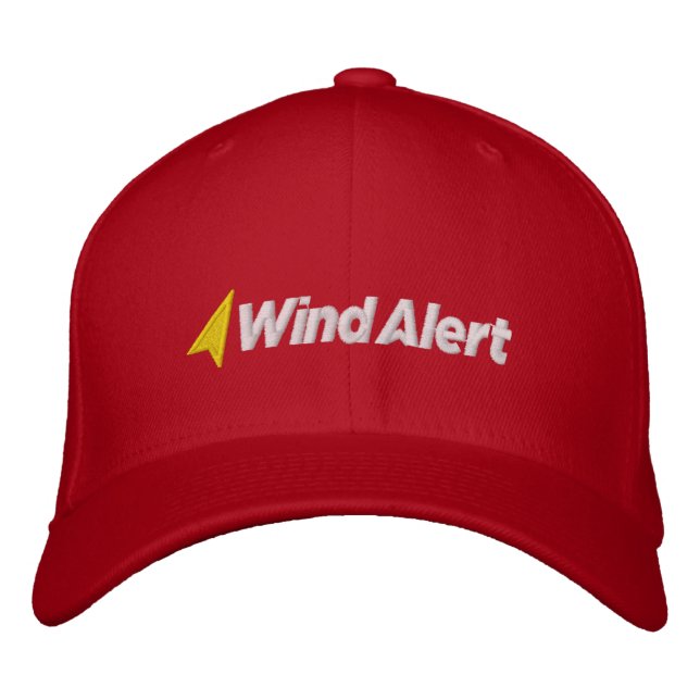 Gorra Borroidered de WindAlert (Anverso)