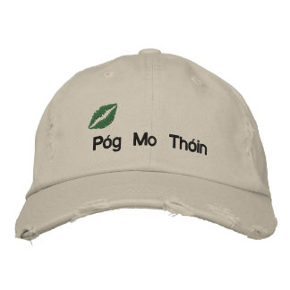 Gorra borrosa irlandés "Besa mi trasero"