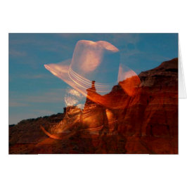 Gorra bovina y botas contra el cañón Palo Duro, Te