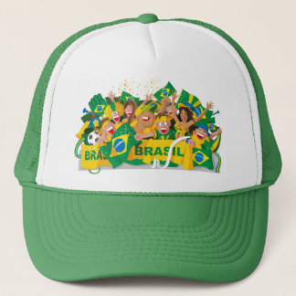 Gorra brasileño del fútbol