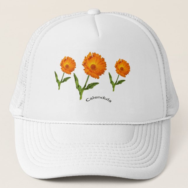 Gorra - Calendula con texto (Anverso)