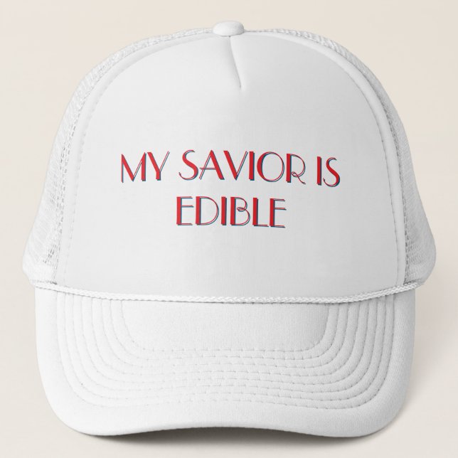 GORRA CATÓLICO - EDIBLE SAVIOR (Anverso)