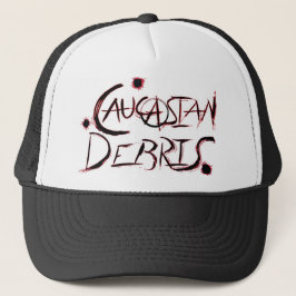 Gorra caucásico del camionero de la ruina
