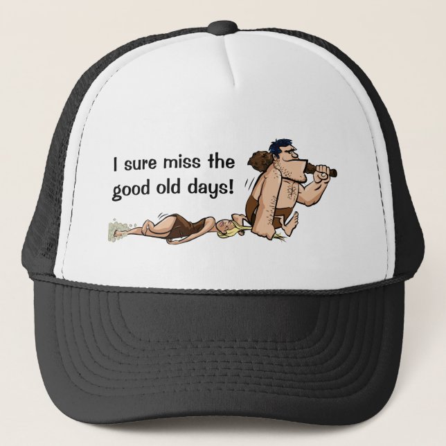 Gorra Caveman humorístico (Anverso)