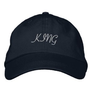 Gorra clásica ajustable bordada color marino Rey