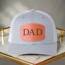 Gorra clásica gris con parche de cuero DAD