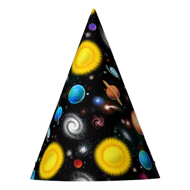 Gorra colorido del fiesta del espacio de la (Anverso)