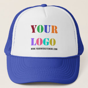 Gorra comercial de promoción de texto con logotipo