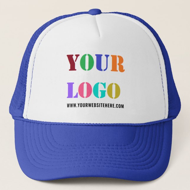 Gorra comercial de promoción de texto con logotipo (Anverso)