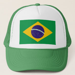 Gorra con bandera de Brasil