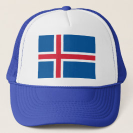 Gorra con bandera de Islandia