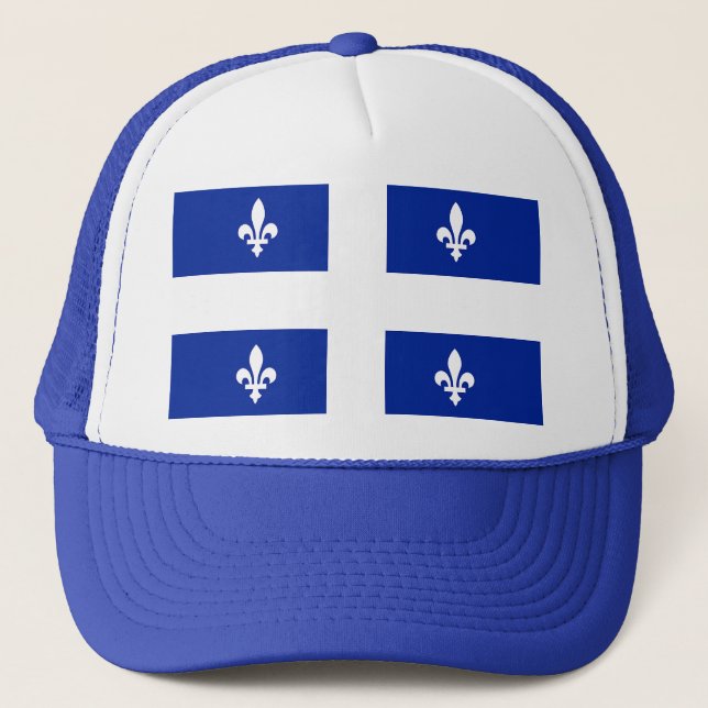 Gorra con bandera de Quebec, Canadá (Anverso)