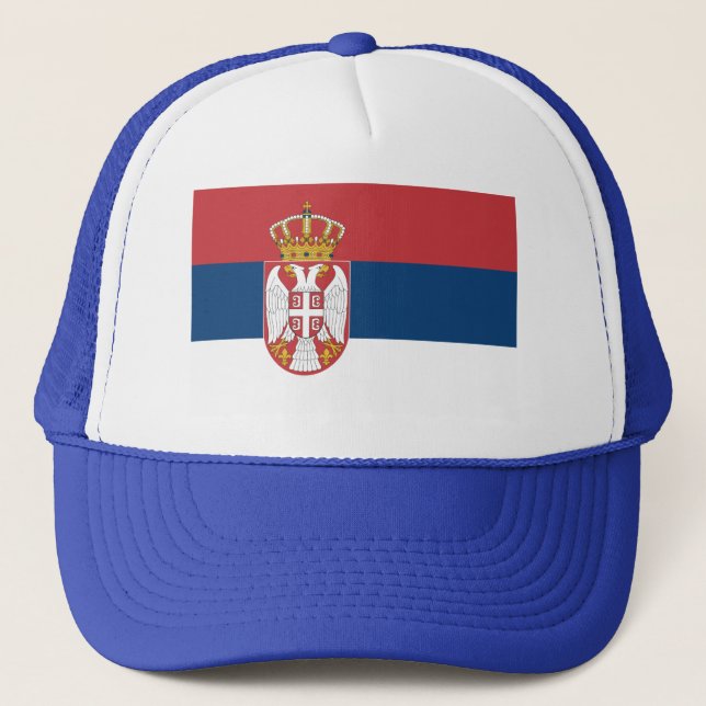 Gorra con bandera de Serbia (Anverso)