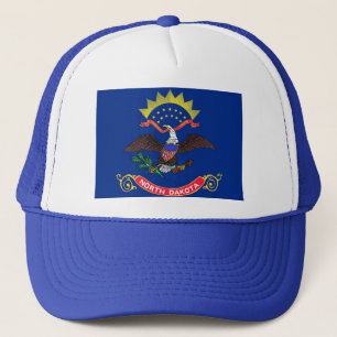 Gorra con bandera del estado de Dakota del Norte -