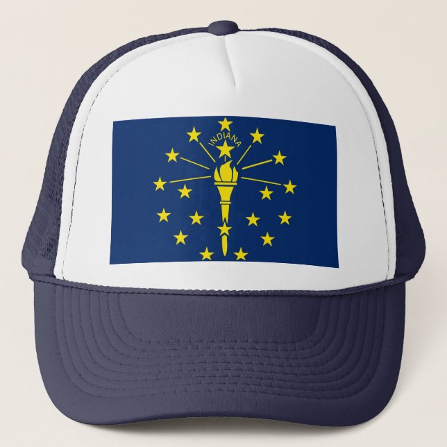 Gorra con bandera del estado de Indiana - Estados  (Anverso)