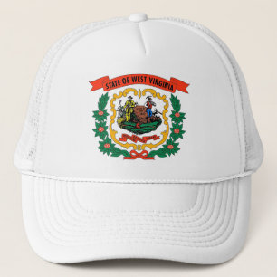 Gorra con bandera del estado de Virginia Occidenta