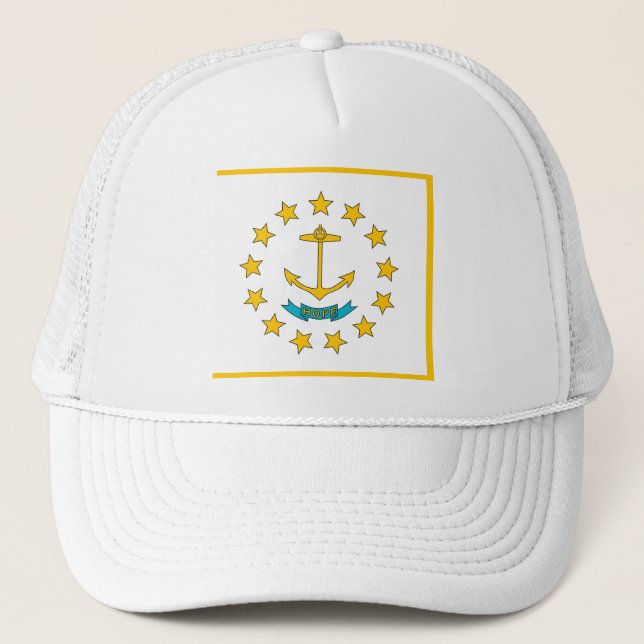 Gorra con bandera del estado insular de Rhode - Es (Anverso)