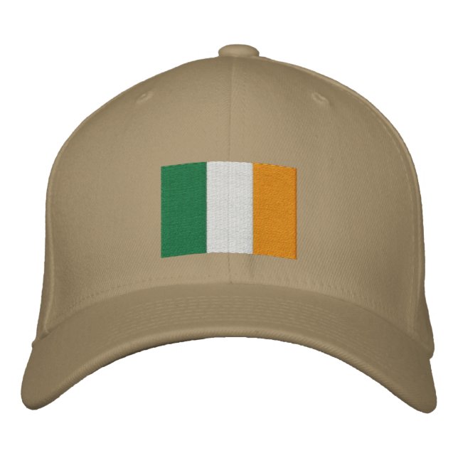 Gorra con bandera irlandesa bordada (Anverso)
