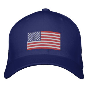 Gorra con barniz de bandera estadounidense