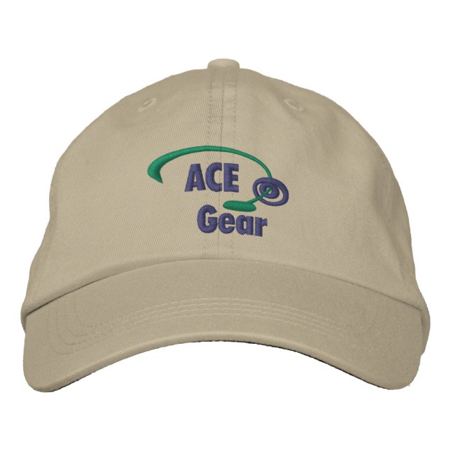 Gorra con barrido de arce verde y azul (Anverso)