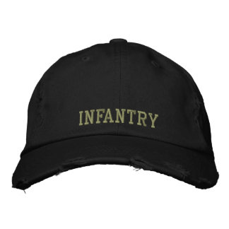 Gorra con bordado de infantería